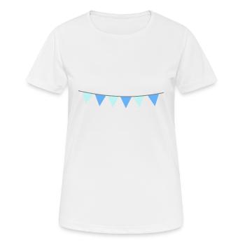 motif fête simple - T-shirt respirant Femme - blanc - Devant - AI Model Female 172 dark (172cm)