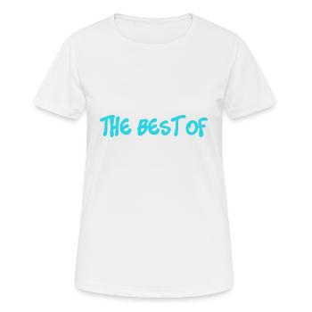 MAÎTRESSE. MAITRE. MERCI. MERCI MAÎTRESSE. MAITRE - T-shirt respirant Femme - blanc - Devant - AI Model Female 172 dark (172cm)
