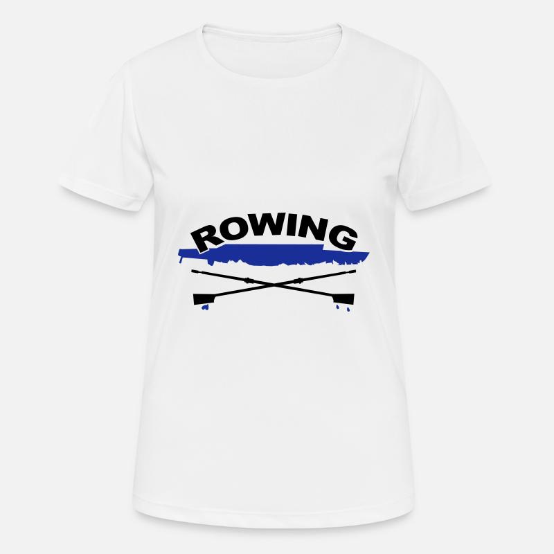 Rowing, Rowing - Women's Breathable T-Shirt - white