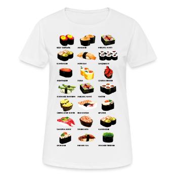 Sushi Dinner - Women's Breathable T-Shirt - white - Front - AI Model Female 172 dark (172cm)