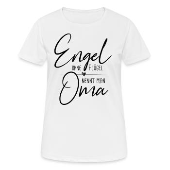 Großmutter Oma Enkel Omi Geschenk Geschenksidee - Frauen T-Shirt atmungsaktiv - Weiß - Vorne - AI Model Female 172 dark (172cm)