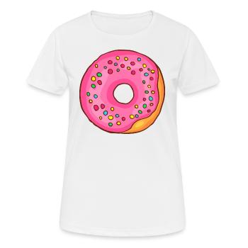 Donuts Confiserie Cookie Törtchen Kuchen Torten - Frauen T-Shirt atmungsaktiv - Weiß - Vorne - AI Model Female 172 dark (172cm)