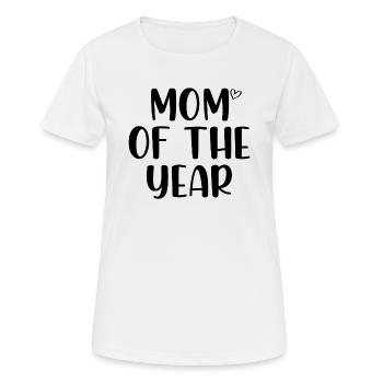 Maman de l’année - T-shirt respirant Femme - blanc - Devant - AI Model Female 172 dark (172cm)