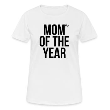 Maman de l’année - T-shirt respirant Femme - blanc - Devant - AI Model Female 172 dark (172cm)
