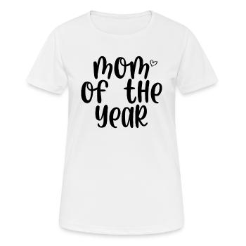 Maman de l’année - T-shirt respirant Femme - blanc - Devant - AI Model Female 172 dark (172cm)