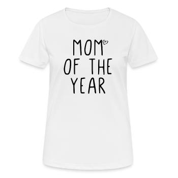 Maman de l’année - T-shirt respirant Femme - blanc - Devant - AI Model Female 172 dark (172cm)
