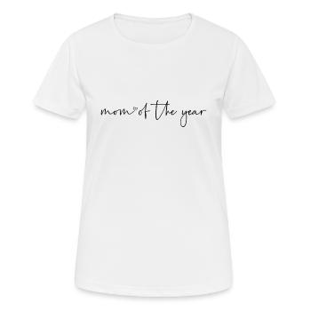 Maman de l’année - T-shirt respirant Femme - blanc - Devant - AI Model Female 172 dark (172cm)