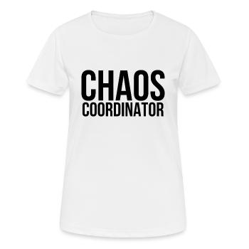 Coordinateur du chaos - T-shirt respirant Femme - blanc - Devant - AI Model Female 172 dark (172cm)