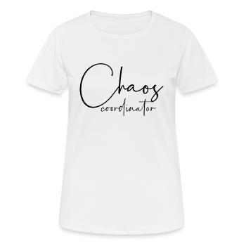 Coordinateur du chaos - T-shirt respirant Femme - blanc - Devant - AI Model Female 172 dark (172cm)