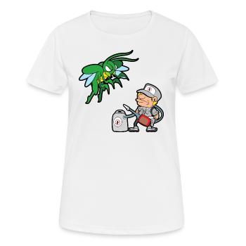 Kammerjäger Schädlingsbekämpfer Ungeziefer - Frauen T-Shirt atmungsaktiv - Weiß - Vorne - AI Model Female 172 dark (172cm)