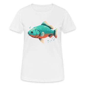 Saltwater Fish - Women's Breathable T-Shirt - white - Front - AI Model Female 172 dark (172cm)