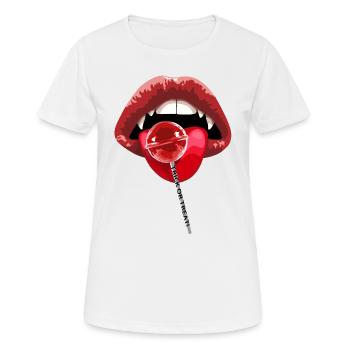 TRICK OR TREAT - T-shirt respirant Femme - blanc - Devant - AI Model Female 172 dark (172cm)