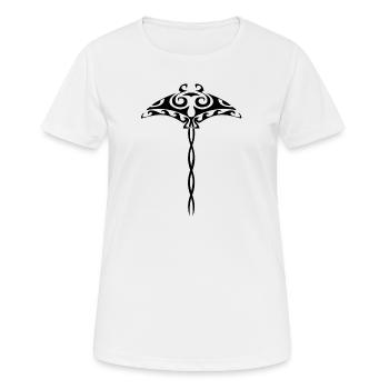 Tattoo polynesian maori mantra - Women's Breathable T-Shirt - white - Front - AI Model Female 172 dark (172cm)