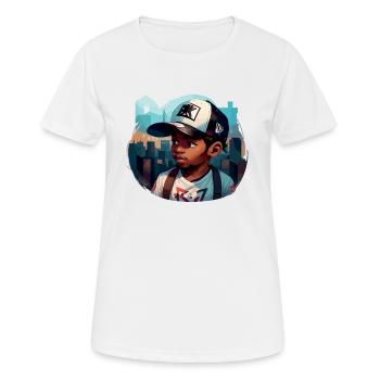 Urbaner Kerl - Frauen T-Shirt atmungsaktiv - Weiß - Vorne - AI Model Female 172 dark (172cm)