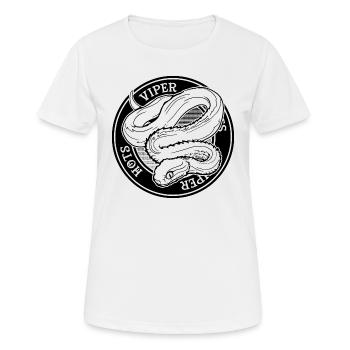 Grube Viper Venomous Snake Besitzer Reptilienhalter - Frauen T-Shirt atmungsaktiv - Weiß - Vorne - AI Model Female 172 dark (172cm)