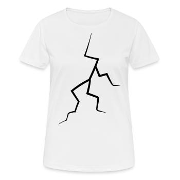 Blitz Icon Wetter Gewitter - Frauen T-Shirt atmungsaktiv - Weiß - Vorne - AI Model Female 172 dark (172cm)