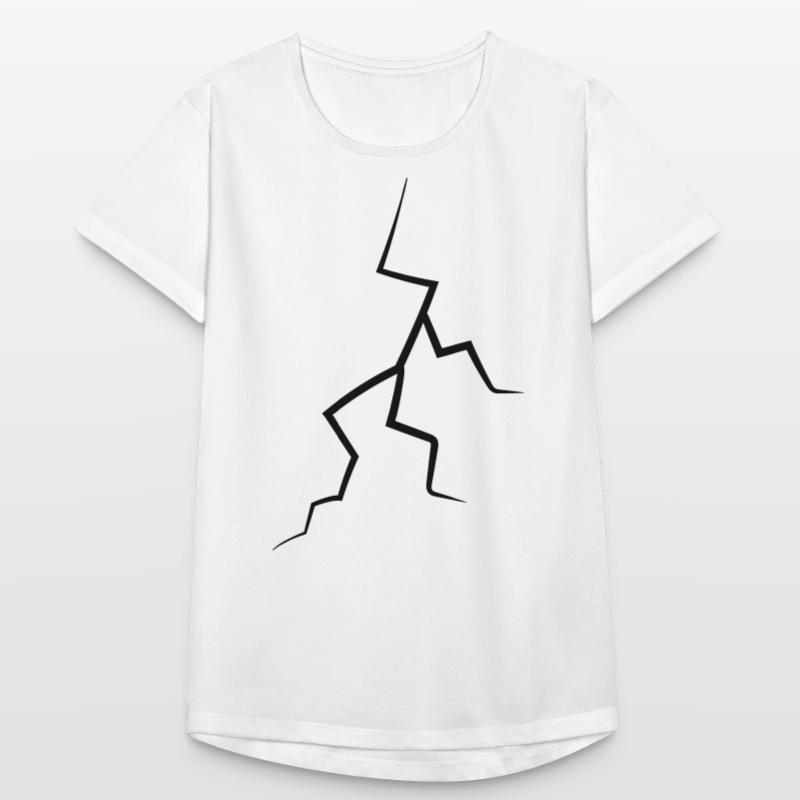Lightning Icon Weather Thunderstorm Women's Breathable T-Shirt