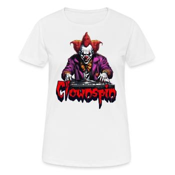 Clown spin - Women's Breathable T-Shirt - white - Front - AI Model Female 172 dark (172cm)
