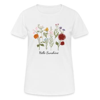 Hello Sunshine - Women's Breathable T-Shirt - white - Front - AI Model Female 172 dark (172cm)