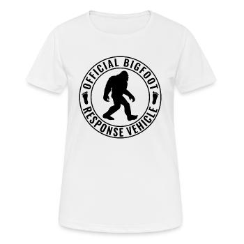 Offizielles Bigfoot Response Fahrzeug - Frauen T-Shirt atmungsaktiv - Weiß - Vorne - AI Model Female 172 dark (172cm)