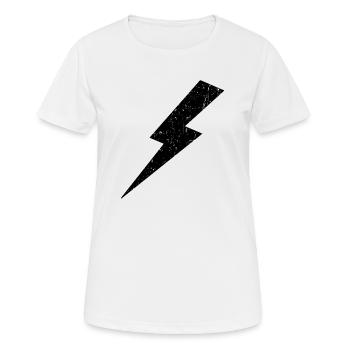 Lightning Bolt - Women's Breathable T-Shirt - white - Front - AI Model Female 172 dark (172cm)