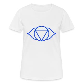 brow chakra - T-shirt respirant Femme - blanc - Devant - AI Model Female 172 dark (172cm)
