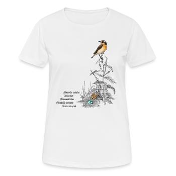 Gorges de marrons - T-shirt respirant Femme - blanc - Devant - AI Model Female 172 dark (172cm)