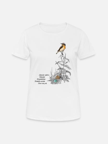 Braunkehlchen - Frauen T-Shirt atmungsaktiv - Weiß