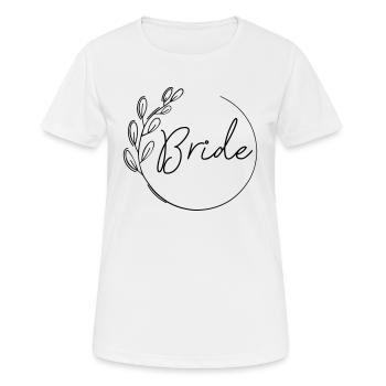 Boho Bride Braut hochzeit jga - Frauen T-Shirt atmungsaktiv - Weiß - Vorne - AI Model Female 172 dark (172cm)