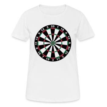 Target for darts - Women's Breathable T-Shirt - white - Front - AI Model Female 172 dark (172cm)