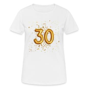 30 years of balloon design - Women's Breathable T-Shirt - white - Front - AI Model Female 172 dark (172cm)