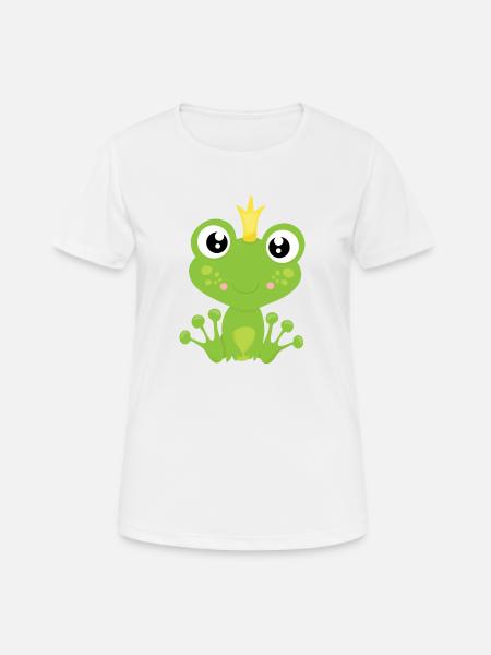Froschkönig - Frauen T-Shirt atmungsaktiv - Weiß