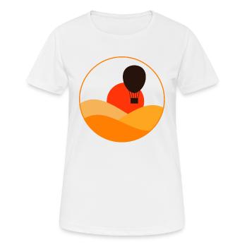 Heißluftballon - Frauen T-Shirt atmungsaktiv - Weiß - Vorne - AI Model Female 172 dark (172cm)