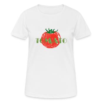 Tomate - Frauen T-Shirt atmungsaktiv - Weiß - Vorne - AI Model Female 172 dark (172cm)