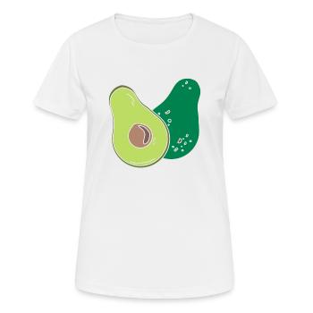 Avocado - Frauen T-Shirt atmungsaktiv - Weiß - Vorne - AI Model Female 172 dark (172cm)