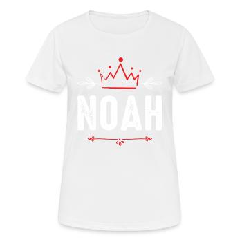 Noah - Frauen T-Shirt atmungsaktiv - Weiß - Vorne - AI Model Female 172 dark (172cm)