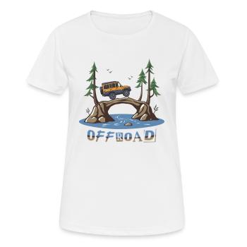 Véhicules tout-terrain - T-shirt respirant Femme - blanc - Devant - AI Model Female 172 dark (172cm)