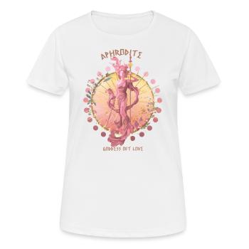 Aphrodite Déesse de l’Amour Mythologie Grecque - T-shirt respirant Femme - blanc - Devant - AI Model Female 172 dark (172cm)