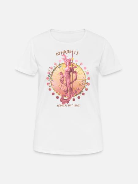 Aphrodite Goddess of Love Greek Mythology - Women's Breathable T-Shirt - white