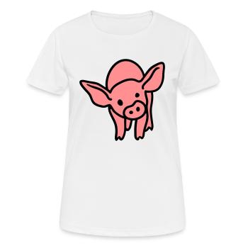 Piglet 2 - Women's Breathable T-Shirt - white - Front - AI Model Female 172 dark (172cm)