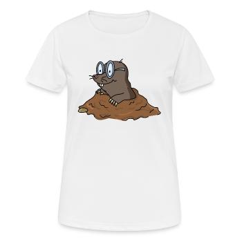 taupe - T-shirt respirant Femme - blanc - Devant - AI Model Female 172 dark (172cm)