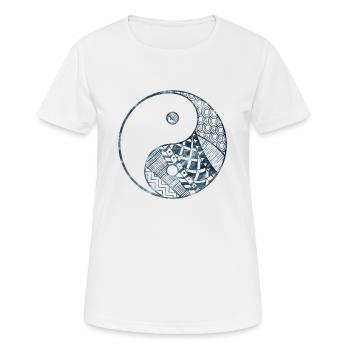 Yin Yang - Women's Breathable T-Shirt - white - Front - AI Model Female 172 dark (172cm)