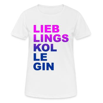 Arbeitskollegin Kollegin Lieblingskollegin - Frauen T-Shirt atmungsaktiv - Weiß - Vorne - AI Model Female 172 dark (172cm)