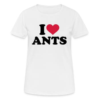 Ameise - Frauen T-Shirt atmungsaktiv - Weiß - Vorne - AI Model Female 172 dark (172cm)