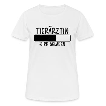 Tierärztin Spruch Job Lustiges Tierärztin Geschenk - Frauen T-Shirt atmungsaktiv - Weiß - Vorne - AI Model Female 172 dark (172cm)