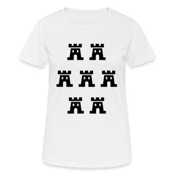 Sieben Burgen Siebenbürgen 232 einfarbig - Frauen T-Shirt atmungsaktiv - Weiß - Vorne - AI Model Female 172 dark (172cm)