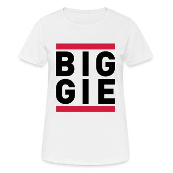 BIGGIE - T-shirt respirant Femme - blanc - Devant - AI Model Female 172 dark (172cm)