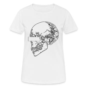 Skull Skull Skull - Women's Breathable T-Shirt - white - Front - AI Model Female 172 dark (172cm)