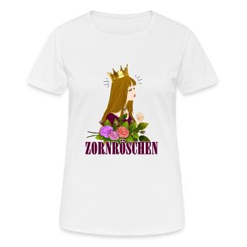 Zornröschen Dornröschen Prinzessin - Frauen T-Shirt atmungsaktiv - Weiß - Vorne - AI Model Female 172 dark (172cm)