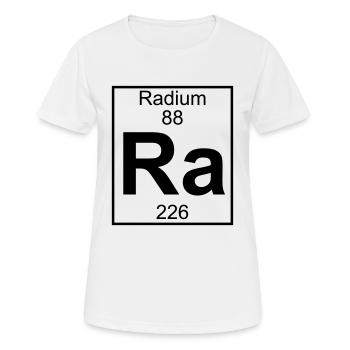 Element 088 - Ra (radium) - Full - Frauen T-Shirt atmungsaktiv - Weiß - Vorne - AI Model Female 172 dark (172cm)